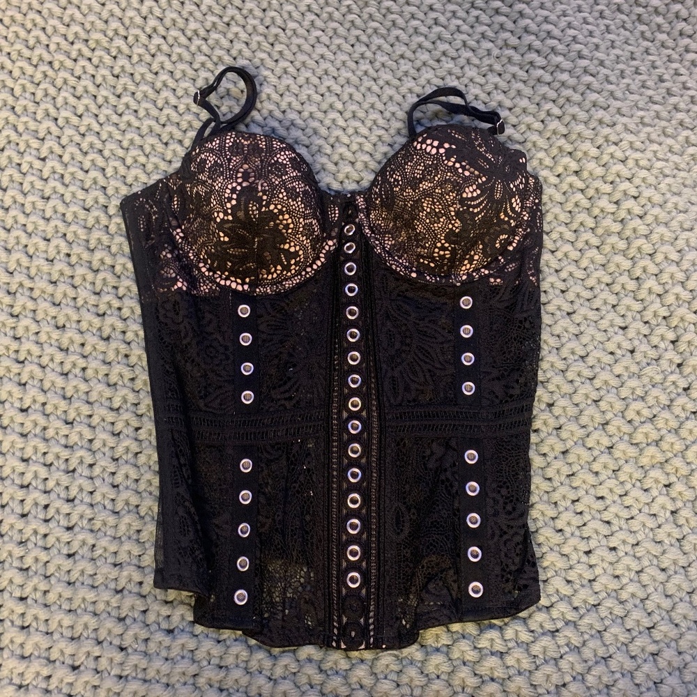 Black Bustier top